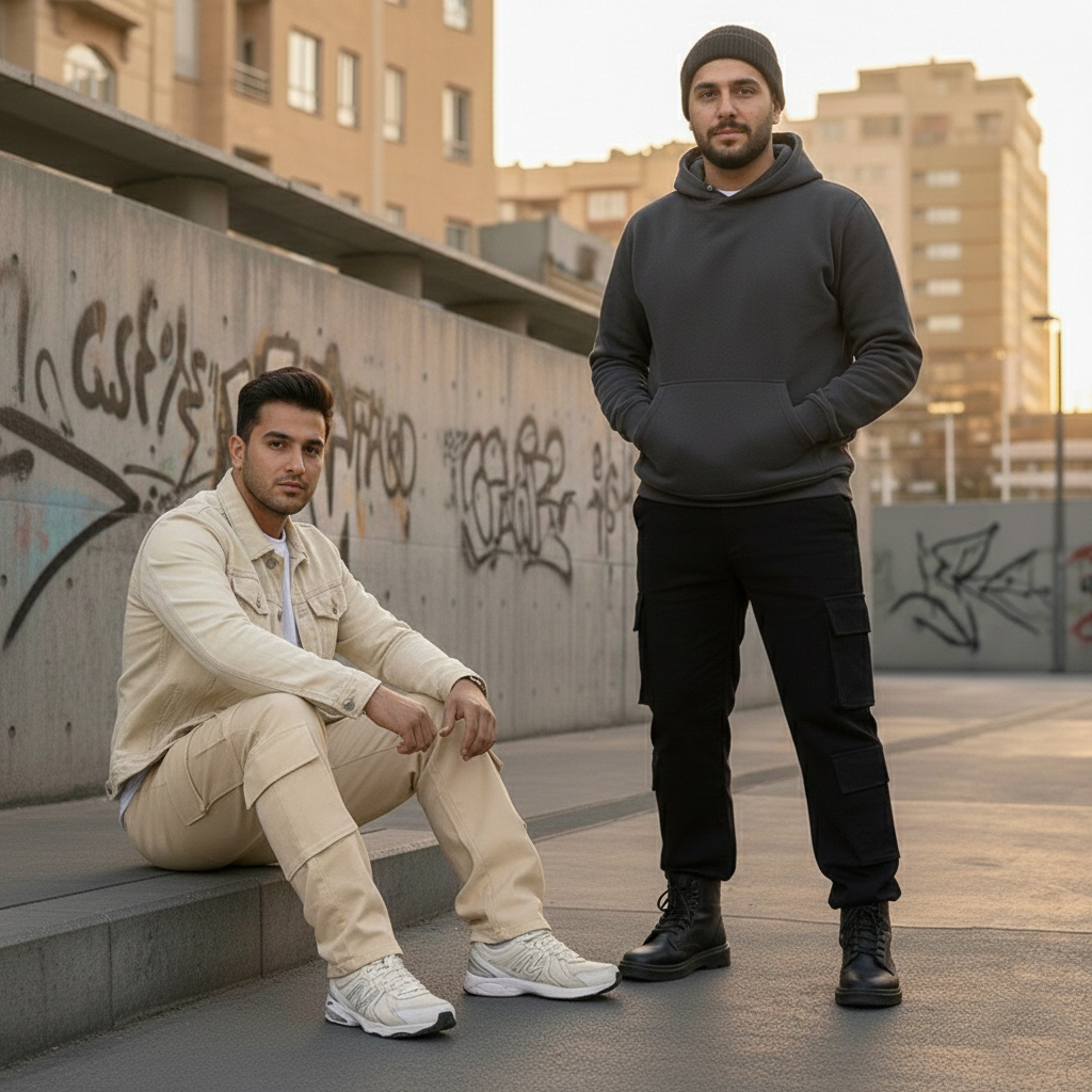 شلوار بنگال کارگو مردانه مدل HAMED-کرم